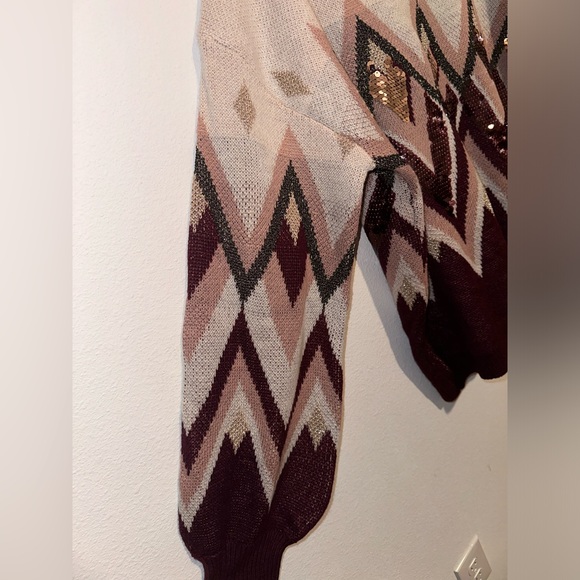 NWT Blue Sol Plus Size Sequined Sweater - Picture 4 of 4